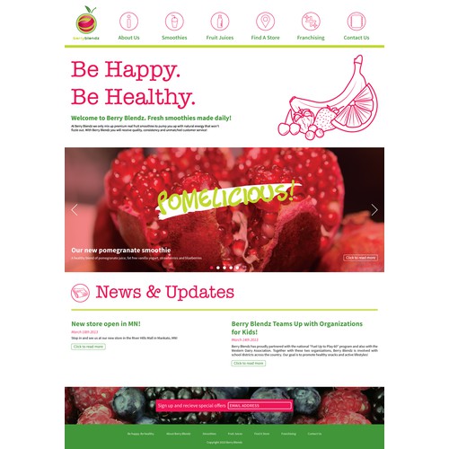 Smoothie Franchise Homepage