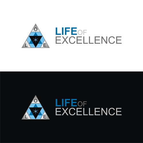 Design a triangular / geometric logo for a wellness company