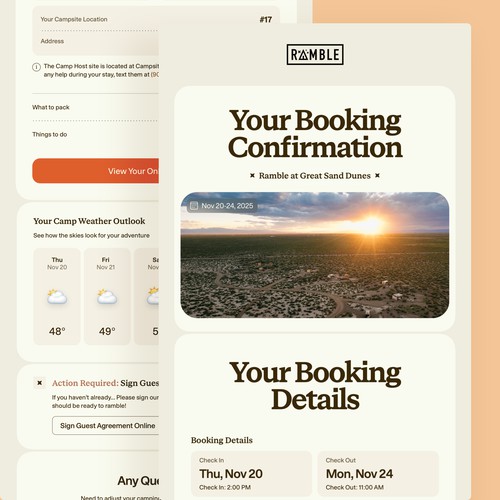 Transactional Email Template for Ramble