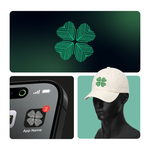  Weekly Challenge: Modern Four‑Leaf Clover Logo