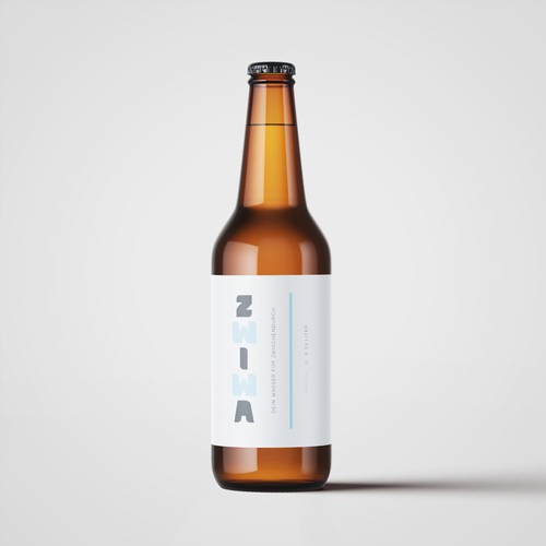 Bottle Label Design For Water Product