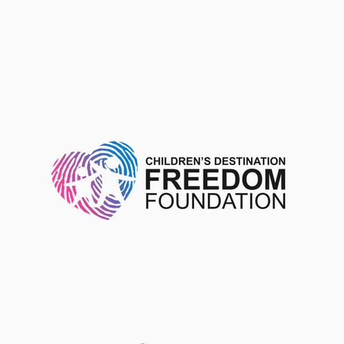 Modern logo for Children's Destination Freedom Foundation