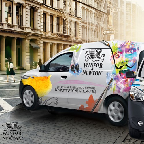 Car/Van Dacia Dokker Wrapping for Winsor & Newton Art/Paint Company