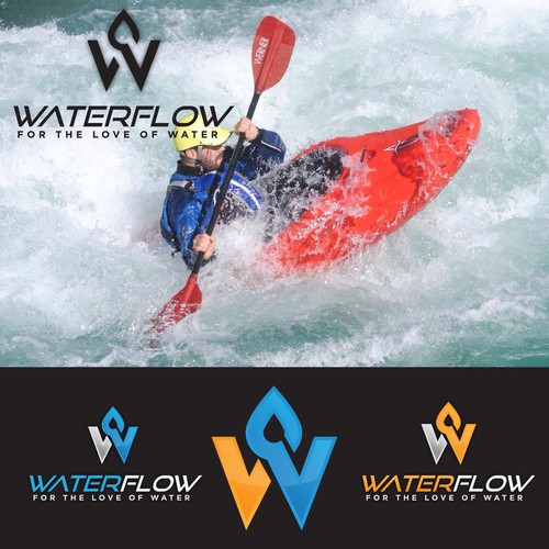Simple yet effective logo for rafting and sports!