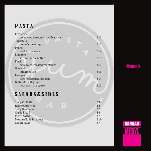 Yum - Menu 3