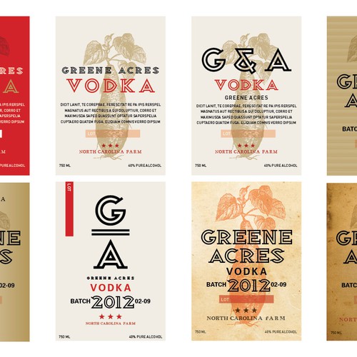 Greene Acres Vodka Needs a Label and Sleeve