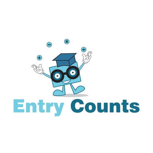 Logo design concept for "Entry Counts"