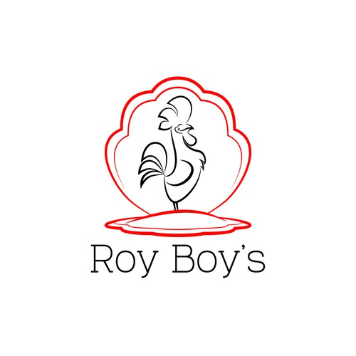 Chicken and oyster restaurant logo