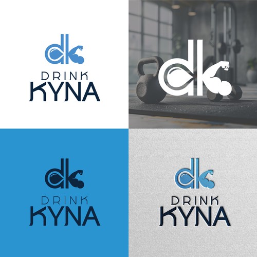Protein water logo for gym/fitness