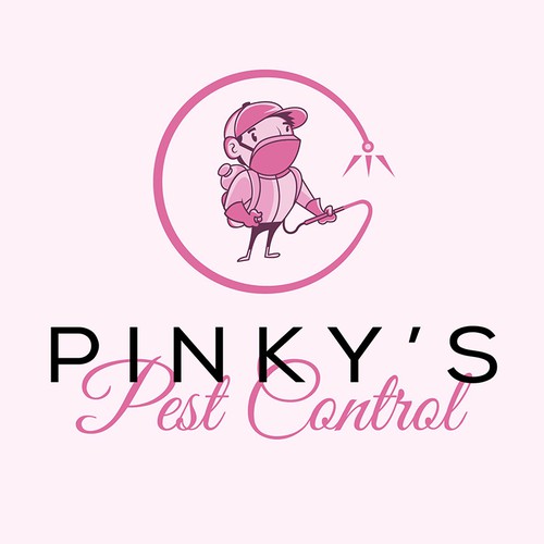 Playful Pest Control Logo for Pinky’s