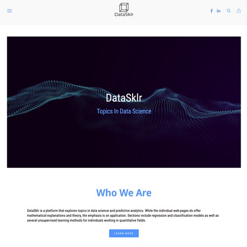 New Web Design for DataSklr