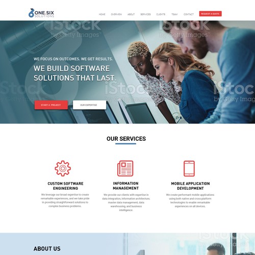 One page Landing page