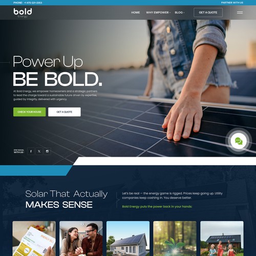 Solar Company Home Page Design