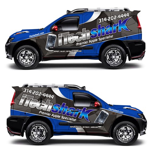 Apple Tech Company - 2013 Nissan Xterra - Full Vinyl Wrap - iTechshark