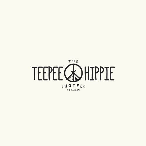 Logo proposal for the teepee hippie hotel