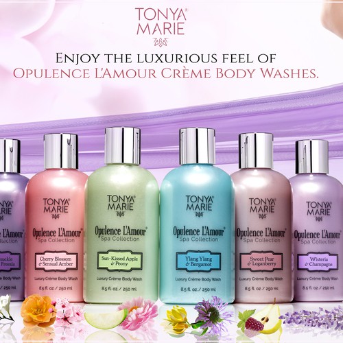 Winning design for Tonya Marie Opulence L'amour Body Wash commercial image :)