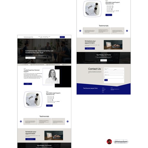 The Divorce Lawyer Clinic Squarespace Website