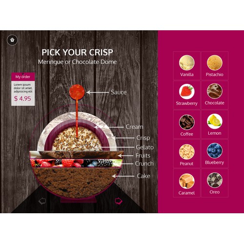 Innovative Dessert App Design