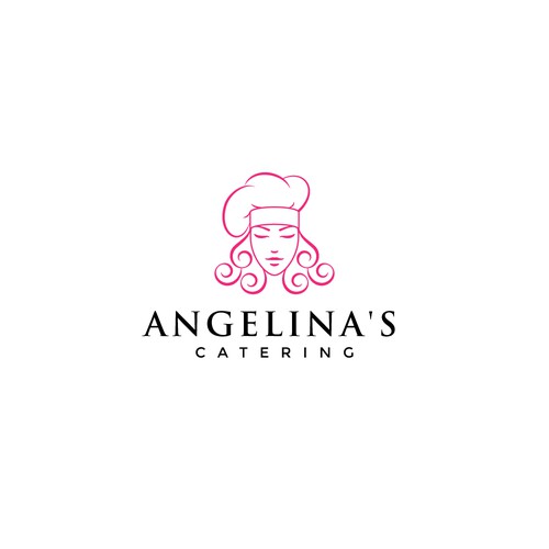 Feminine logo for catering