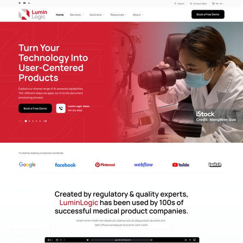 Services Website Design 