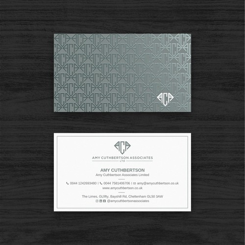 Spot Glossy business card