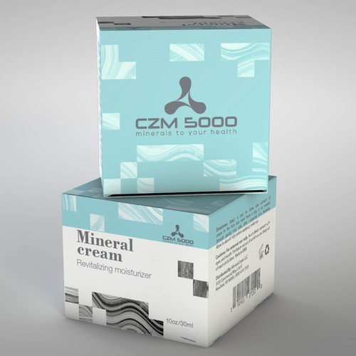 Clean design  box of mineral cream 