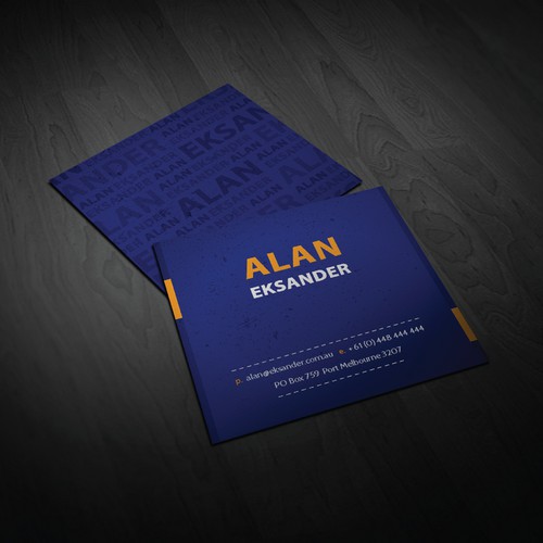 Create a business card for entrepreneur  with multiple businesses