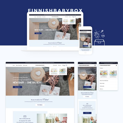 FinnishBabyBox Website Design