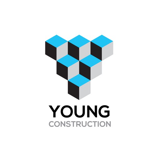 Create a capturing logo for a premiere construction company in downtown LA