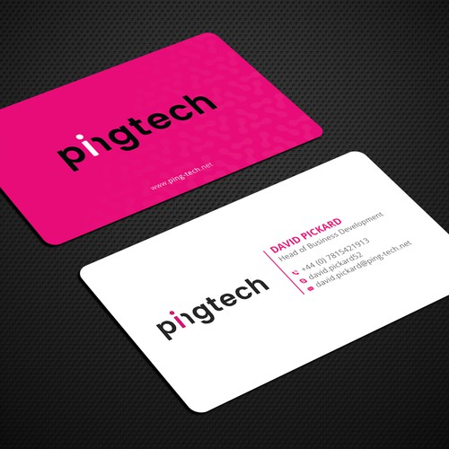 Business Card Design for PINGTECH