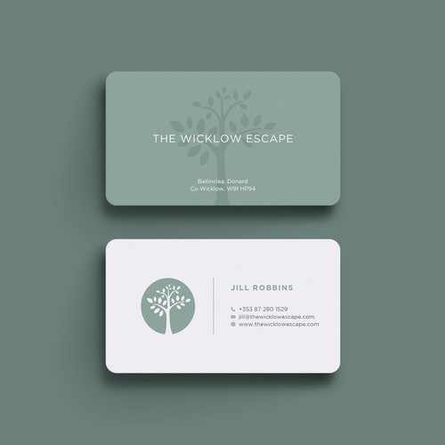 Simple business card for Wicklow Escape