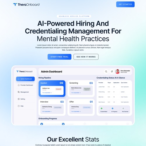 Minimal dashboard design
