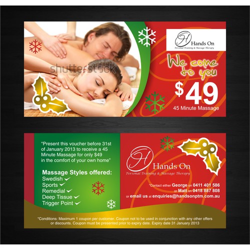 Hands On Personal Training & Massage Therapy needs a new postcard or flyer