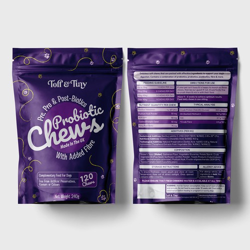 Pouch Packaging Design For Toff & Tiny