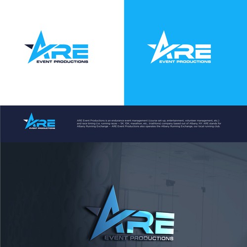 Strong and bold logo concept for ARE EVENT PRODUCTION.