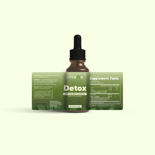 Live Good Detox Label Packaging
