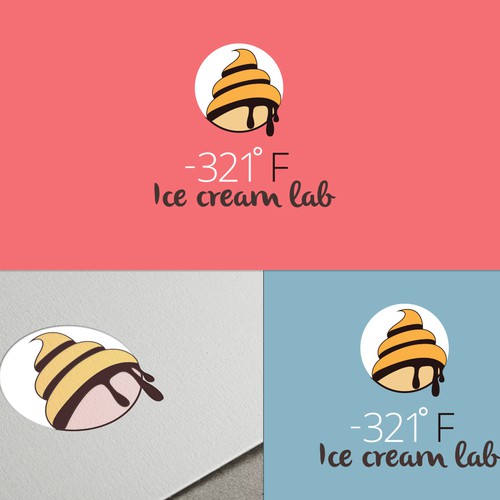 Ice cream company logo design