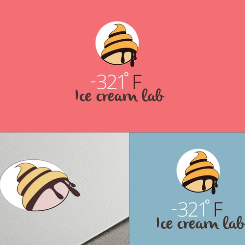 Ice cream company logo design