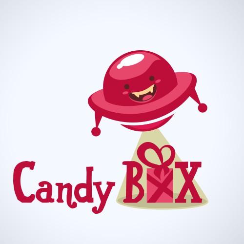 Create a whimsical and cute logo for Candy Box Japan