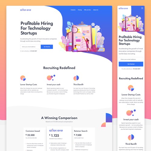 A1 Landingpage