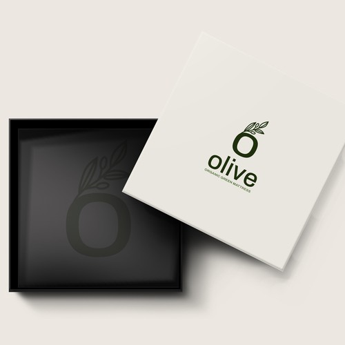 An elegant monogram based logo design for a natural organic mattress brand
