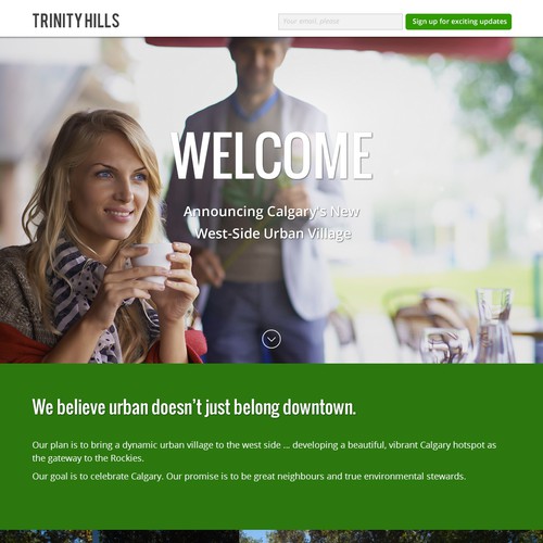 Trinity Hills Landing Page