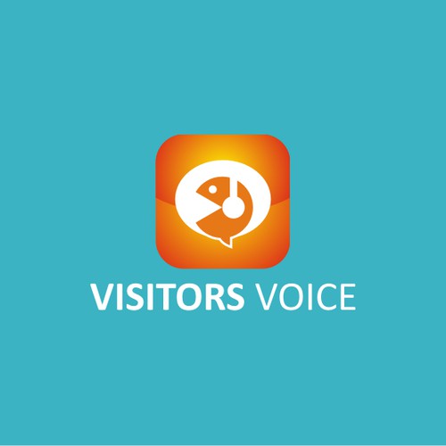 Logo design for Visitors Voice - a brand with a global audience