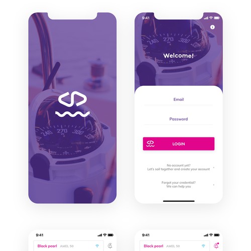 iOS app design for Sailors 