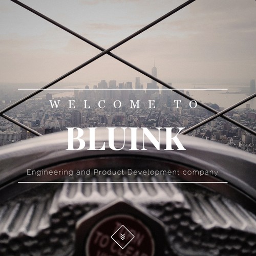 Design eye-catching and modern webpages for technology company Bluink.