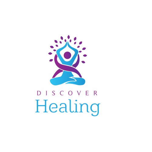 Logo for wellness healing therapy business