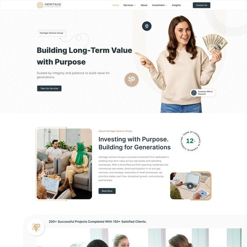Finance company website 