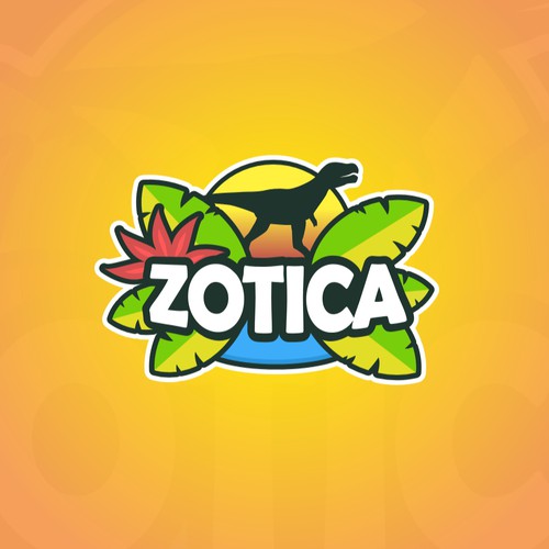 Bright tropical logo for gummies