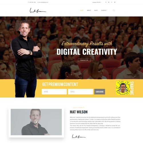 Layout web wordpress