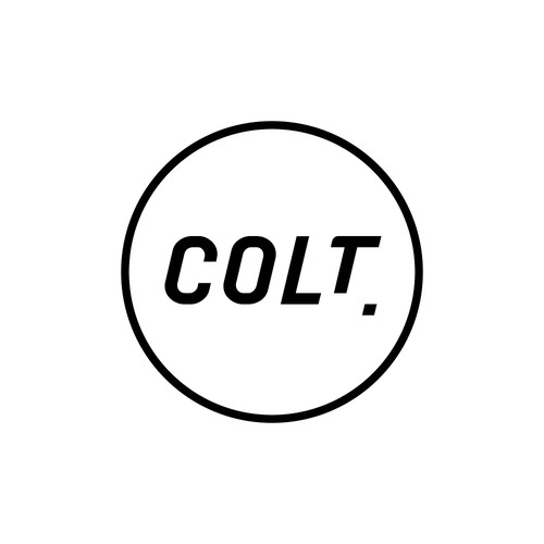 Bold logo for a male grooming brand.
